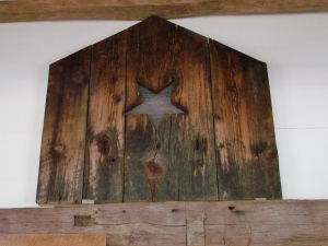 Star on Salvaged Wood New England Barn