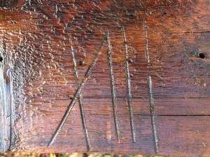 Roman Numeral Labeling in Timber Framing_Vermont_Green Mountain Timber Frames_4