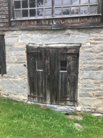 Vermont Grist Mill doors with strap hinges green mountain timber frames