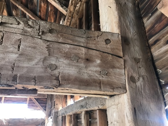 splined repair to chestnut timber frame